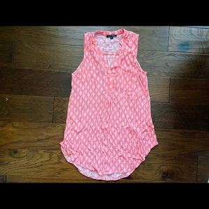Papermoon for Stitch Fix coral sleeveless blouse Size XS